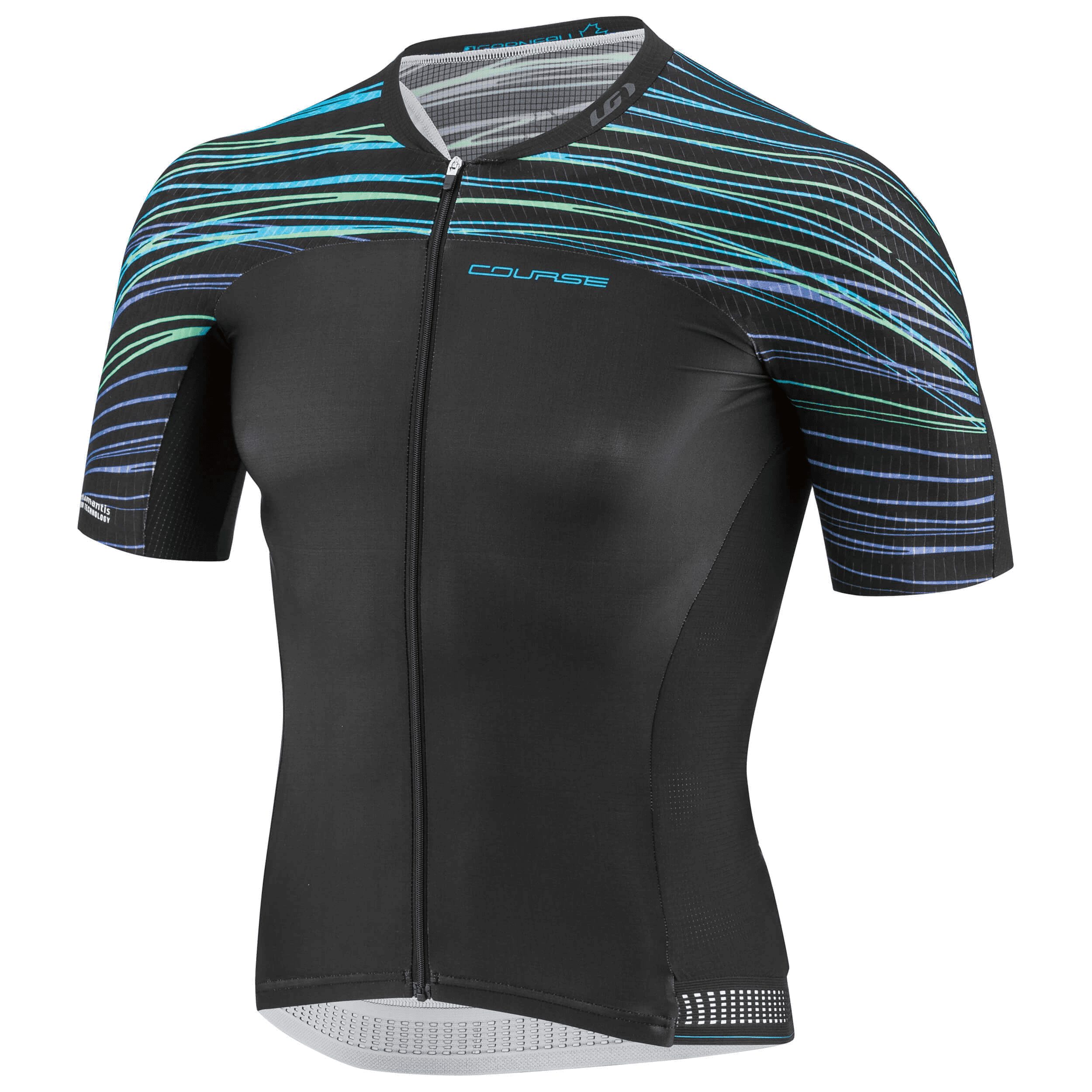 Louis Garneau course m-2 race cycling jersey Black/Blue/Green – Bike Closet