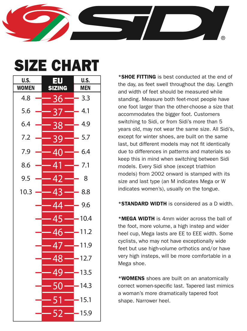 Sidi store mega width